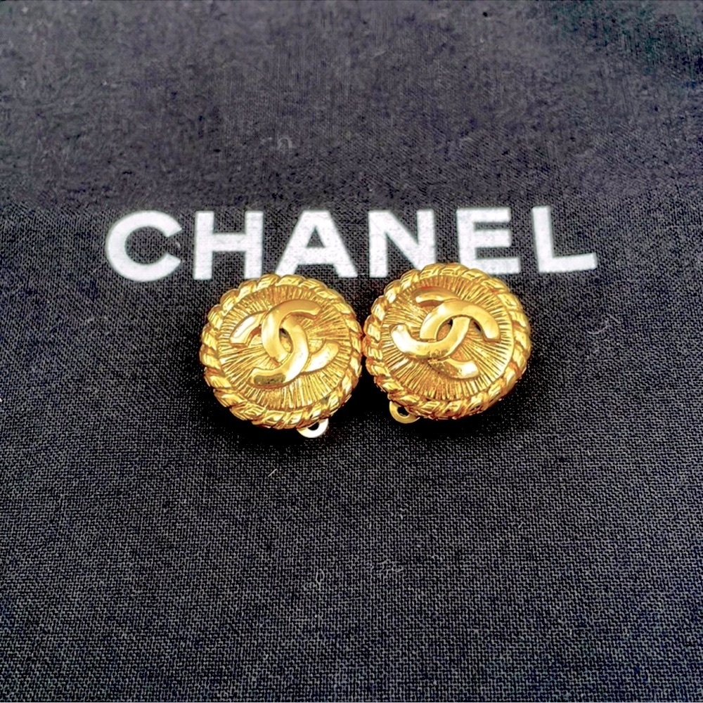 Authentic Chanel Clip-On Earrings